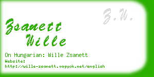 zsanett wille business card